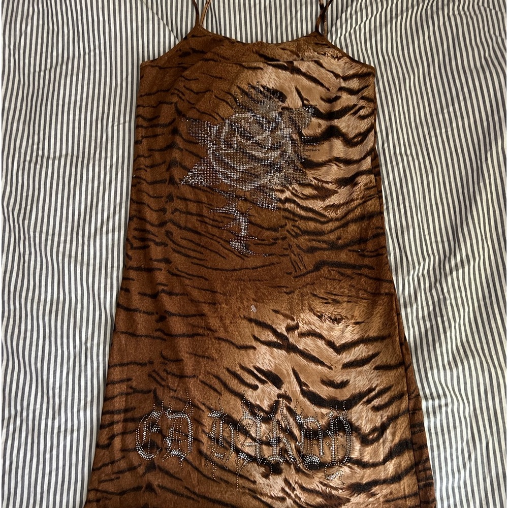 ed hardy embezzled cheetah dress